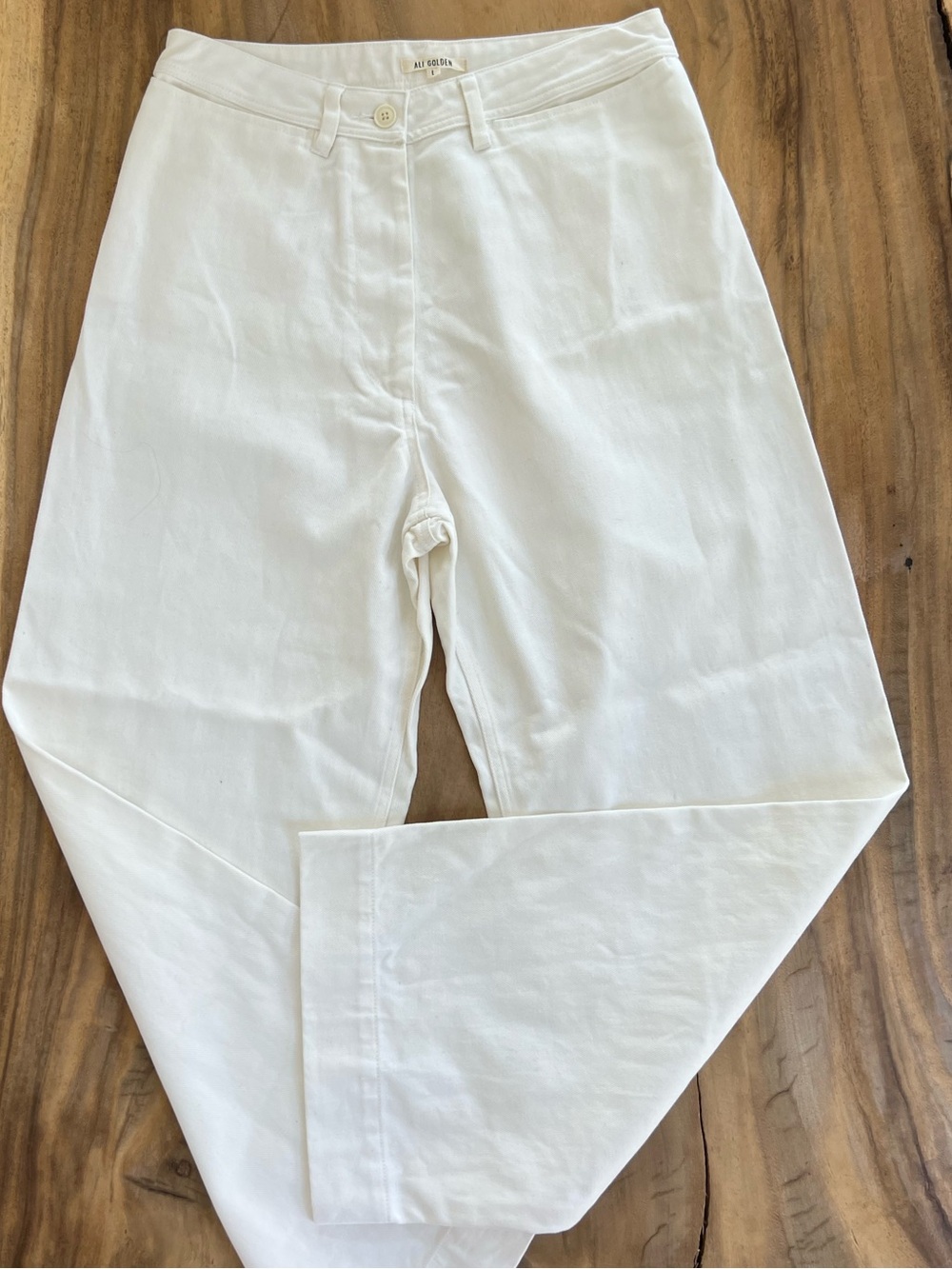 NWOT Ali Golden White Pants 100% cotton - Picture 8 of 10
